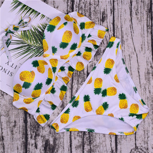 Pineapple printed 2 Piece Swimsuit