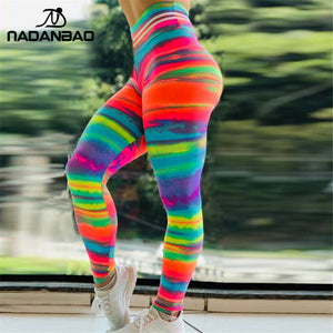 Sporting Women Colorful Sunset Glow 3D Print Fitness Legging Workout Leggings