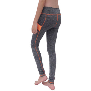 Women's Yoga Pants Orange Patch