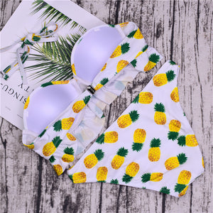 Pineapple printed 2 Piece Swimsuit