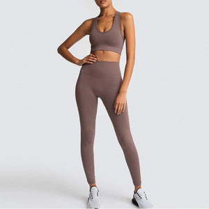 2020 Women's Yoga Set Seamless Sportswear 2-Piece