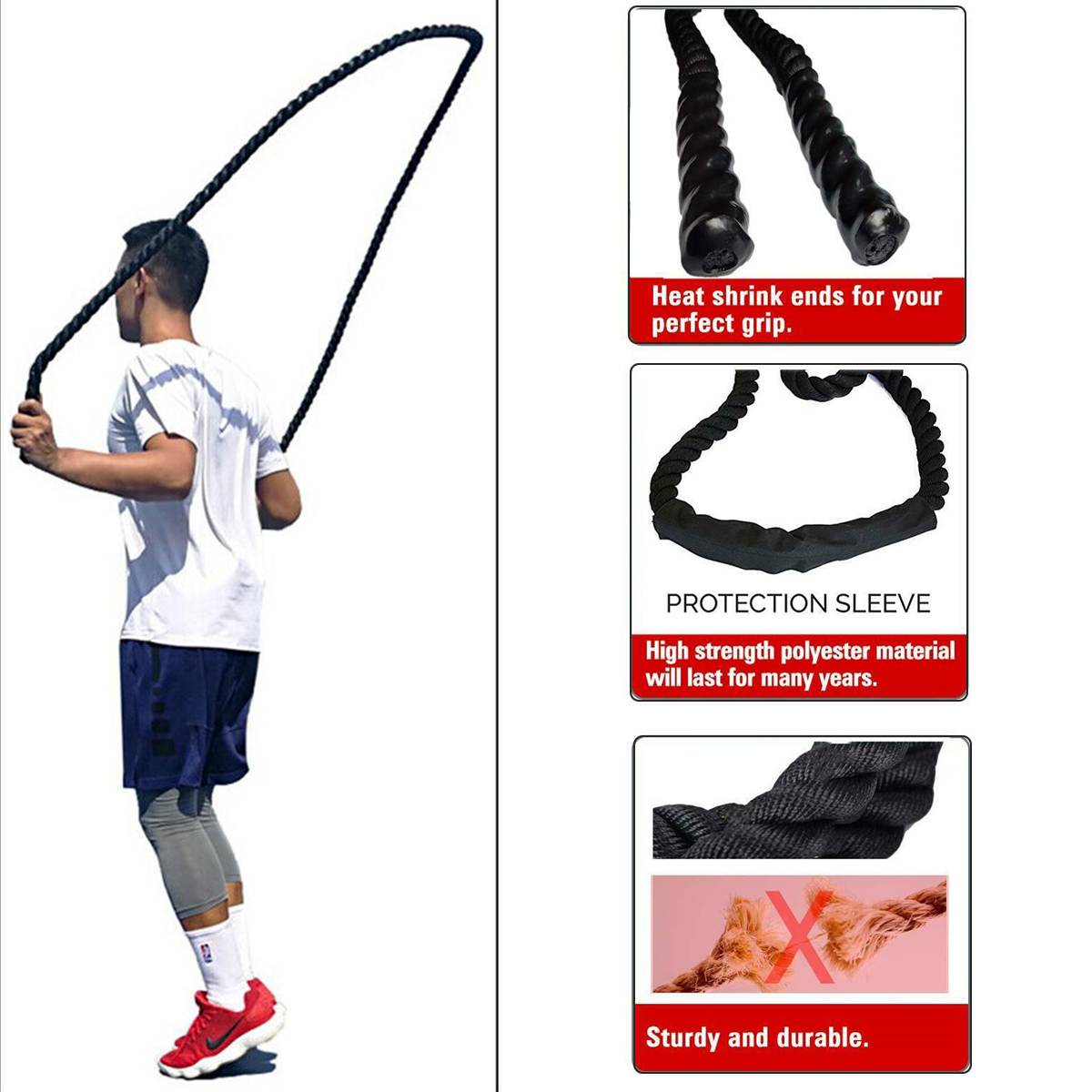 Fitness Heavy Jump Rope Crossfit - 25 mm