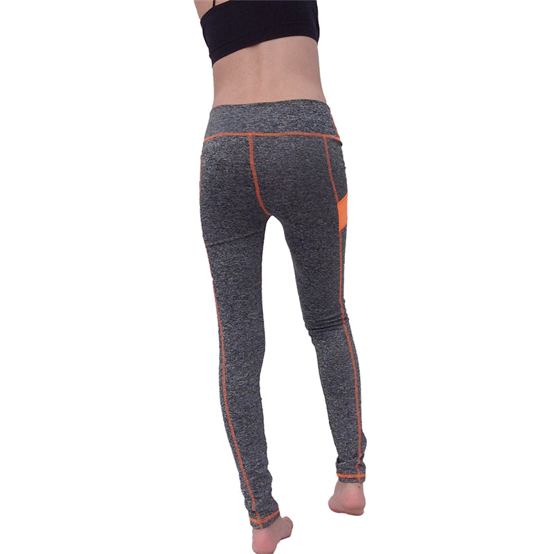 Women's Yoga Pants Orange Patch