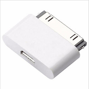 30 Pin to Micro usb Dock Charger Adapter Converter For iPhone 4 4s 3GS New ipad 3 2 ipod touch 4 Android Charging USB Cable Cord