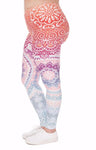 Plus Size Women Leggings -Colorful Pattern