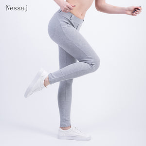 Nessaj Good Quality Low Waist Women Sexy Skinny Push Up Pants Style Leggings