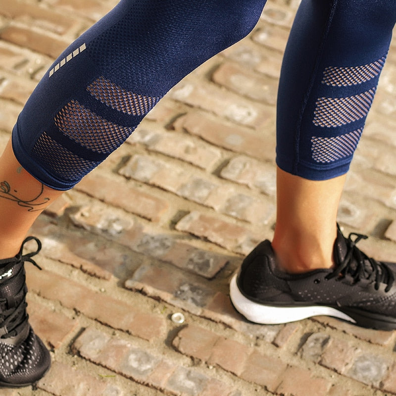 High Quality Reflective Running Tights - leggings