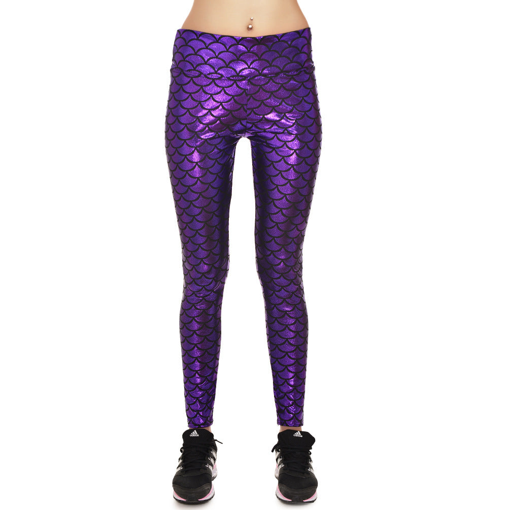 Tall girl leggings and plus sizes- exciting designs- scales printed leggings