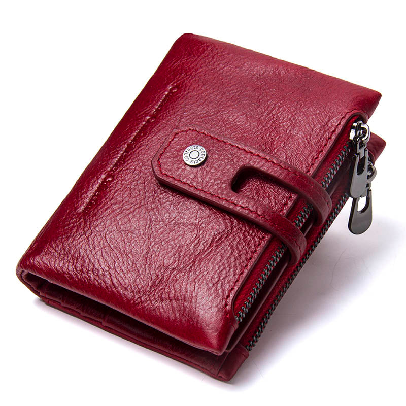 Genuine Crazy Horse Leather Men's/Women's Wallet - Cowhide Cover with Coin Pouch