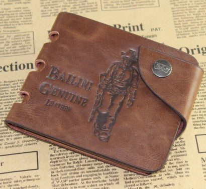 Men's Leather Wallets- Stylish Hunter Print