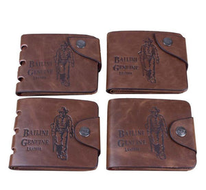 Men's Leather Wallets- Stylish Hunter Print