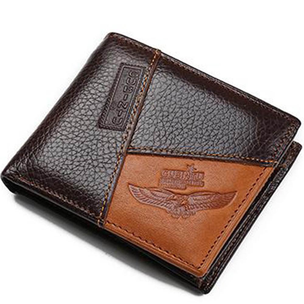Genuine Leather Wallets Coin Plus Coin Zipper Pocket-ON SALE!
