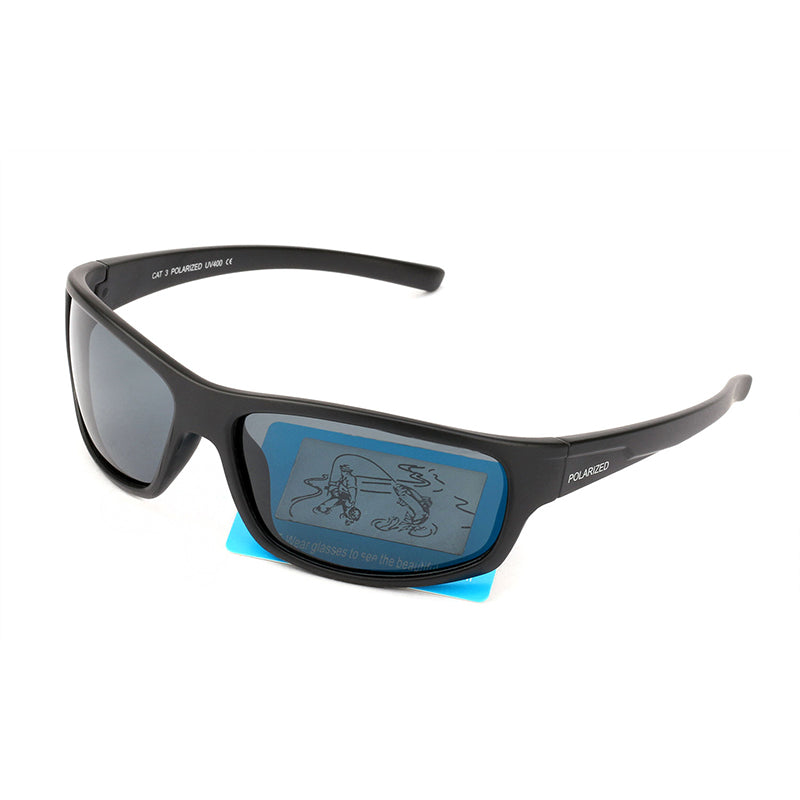 Sport Sunglasses Polarized Black Frame