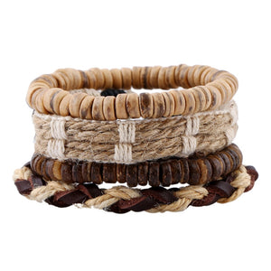 Handmade Weave Vintage Boho Gypsy Bead Bracelet