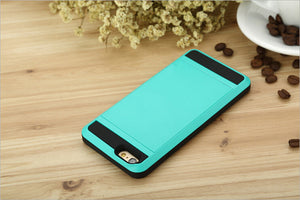 New Hybrid Tough Capa Case for Cell Phone with Card Holder