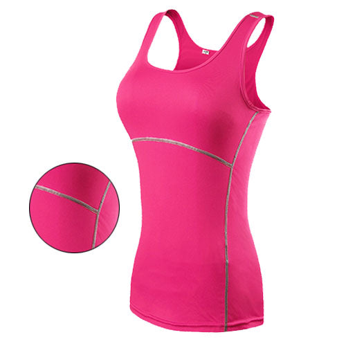 New Yoga Tops Women - Fitted- Solid color