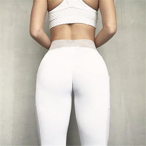 Unique high waist sport leggings with side pocket