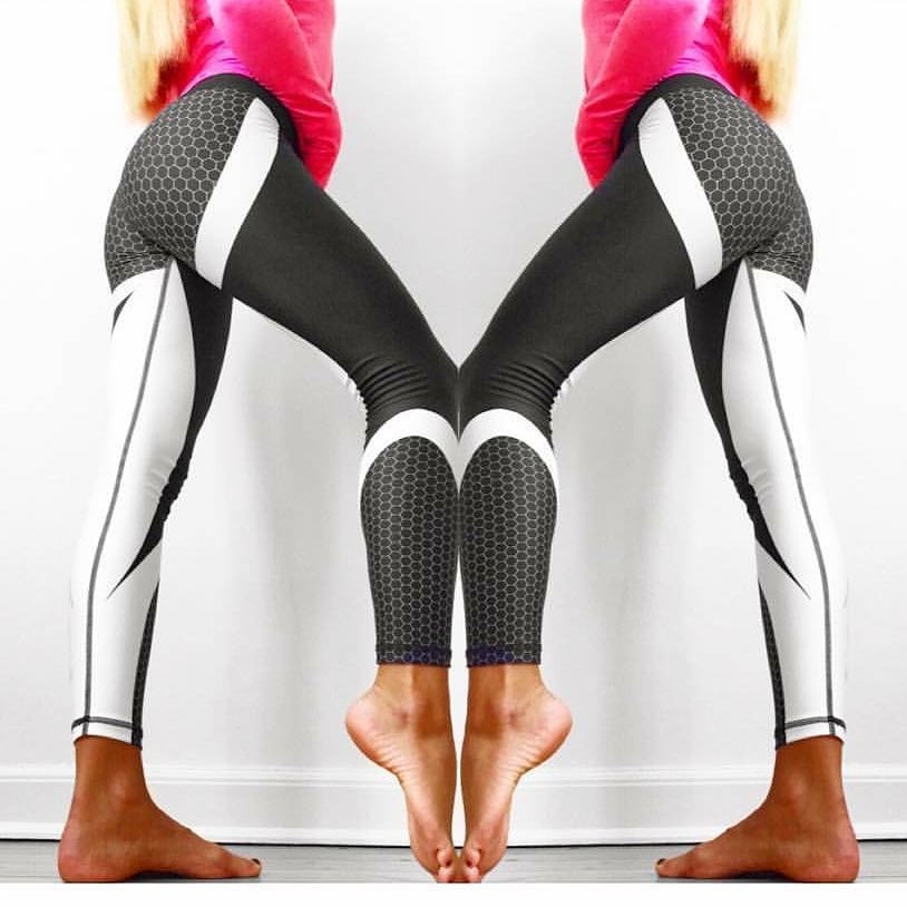 Printed Yoga Pants With Pocket