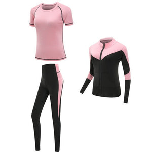Quick dry women sportswear 4PCS set fitness gym yoga clothing