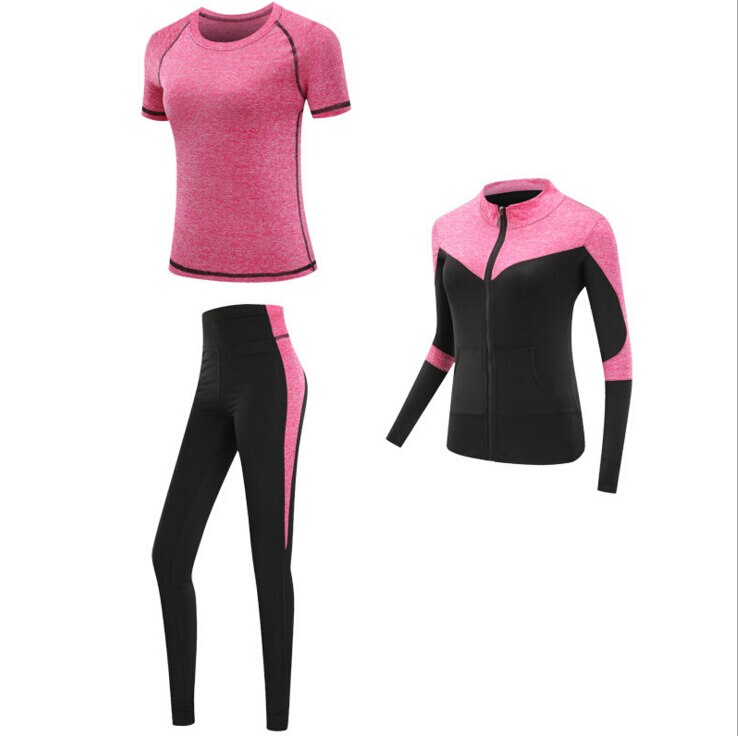 Quick dry women sportswear 4PCS set fitness gym yoga clothing