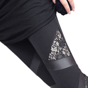 New Rock Legging with Romantic Lace