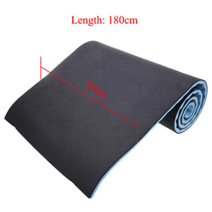 15mm 50x180cm Yoga Mat With Carrying Straps For Fitness Exercise Pilates Home GYM Training Folding Pad Outdoor Camping