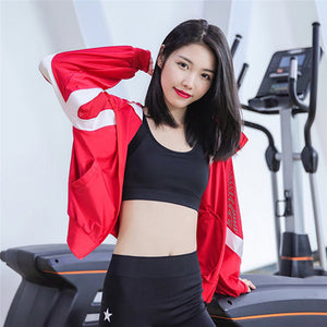 Women's Running Jackets New Long Sleeve Running Jacket Yoga Gym Fitness
