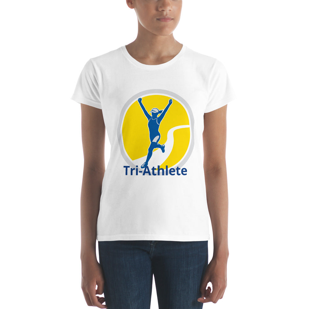 Tri-Athlete-Women's- short sleeve t-shirt
