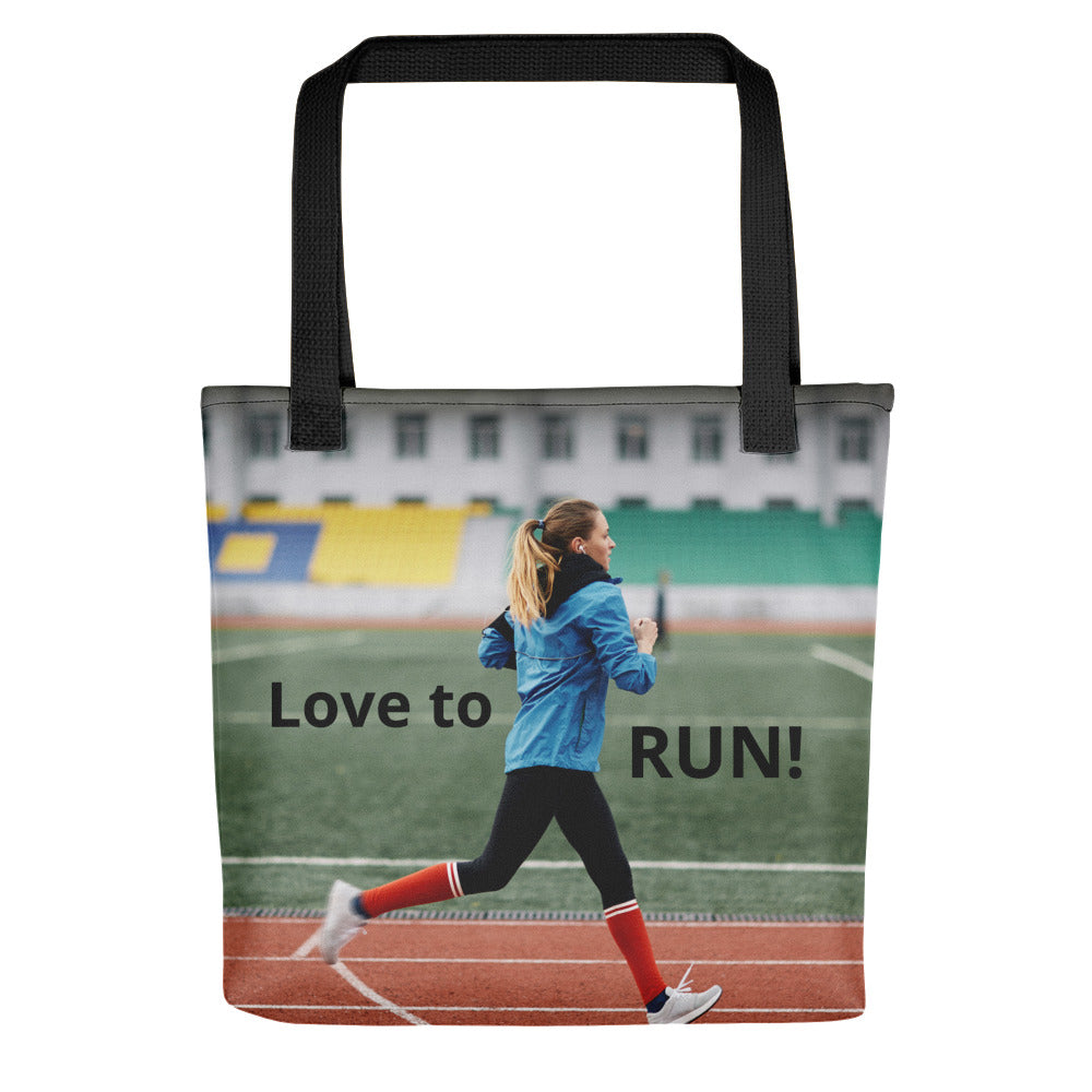 LOVE TO RUN --Tote bag