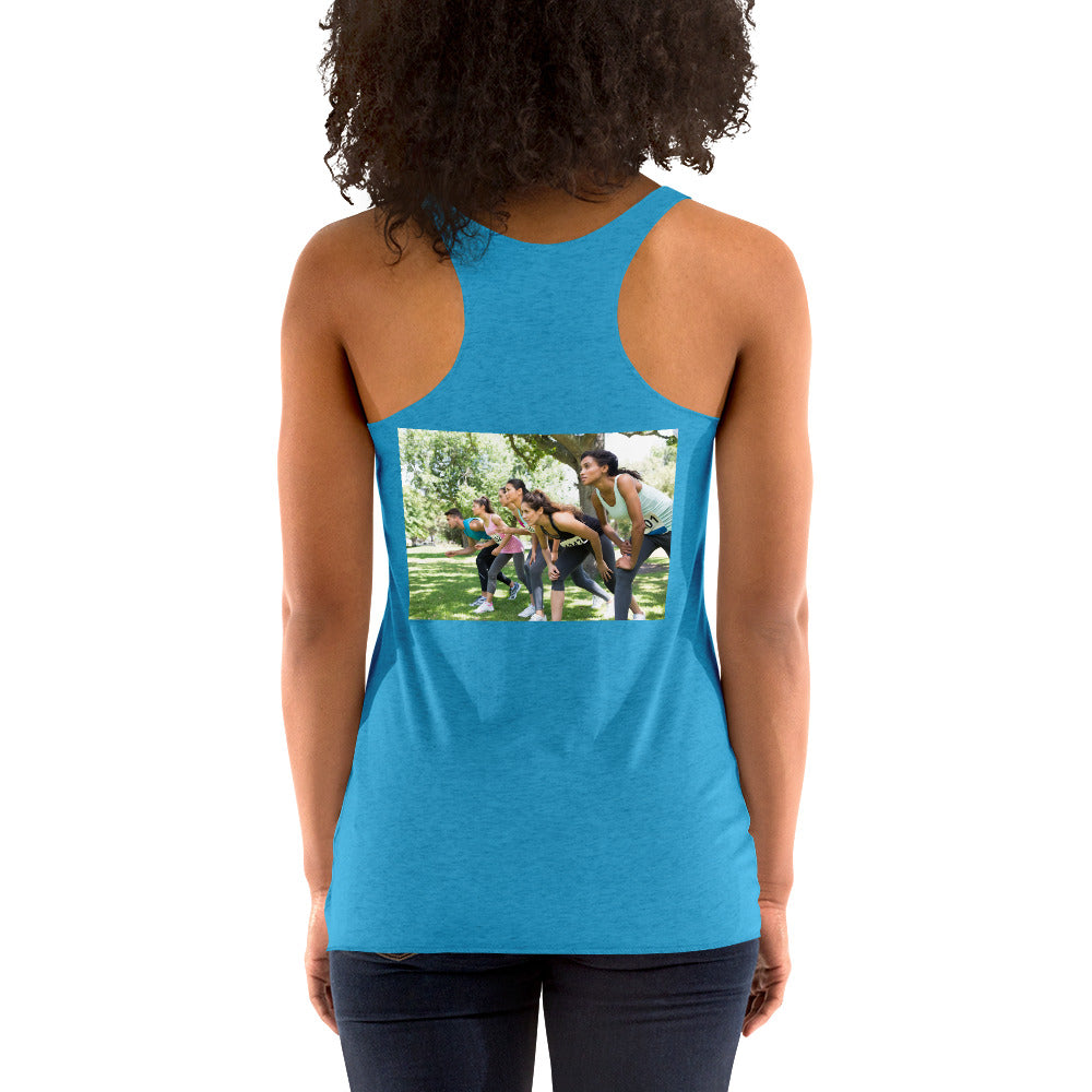 Women's Racerback Tank - Love to run