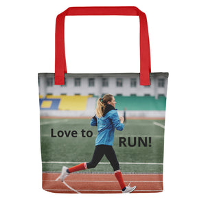 LOVE TO RUN --Tote bag