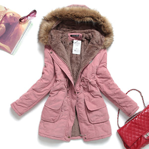 New Winter Women's Hooded Jacket Medium-lon plus size 4XL outwear - Sport's coat