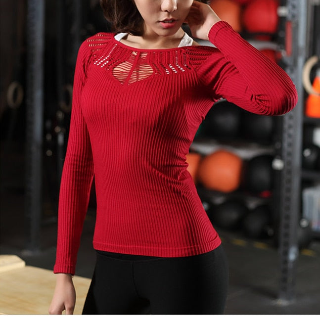 Long Sleeve Yoga Top -Designer Style