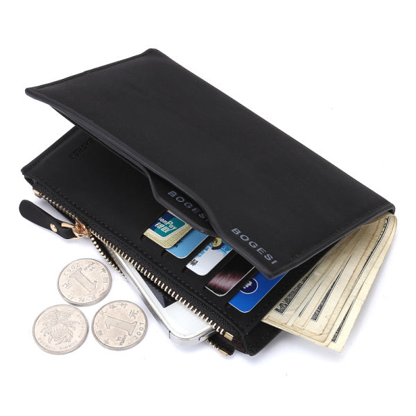 Wallet With Coin Bag Zipper New - Men or Women